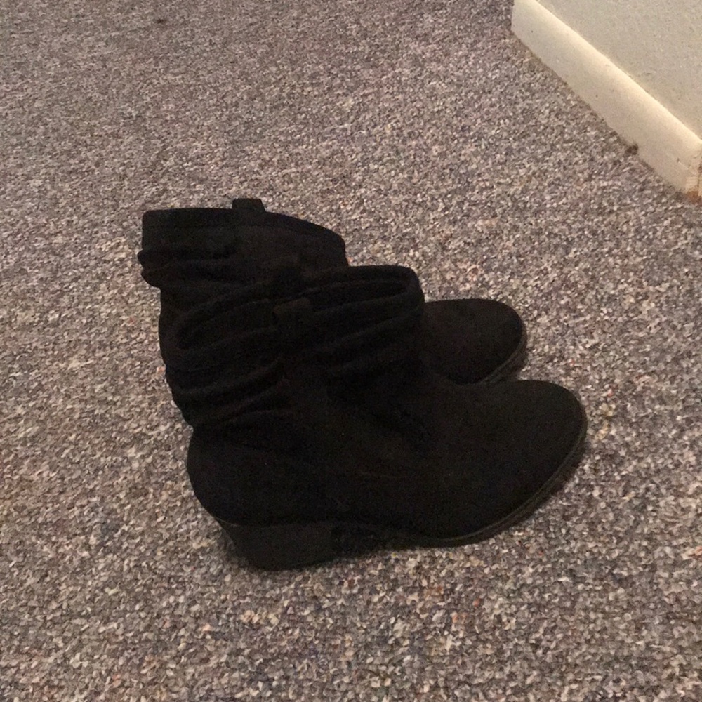 Black ankle boots